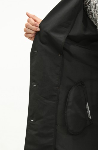 Trench Col Double Boutonnage 4435-01 Noir 4435-01