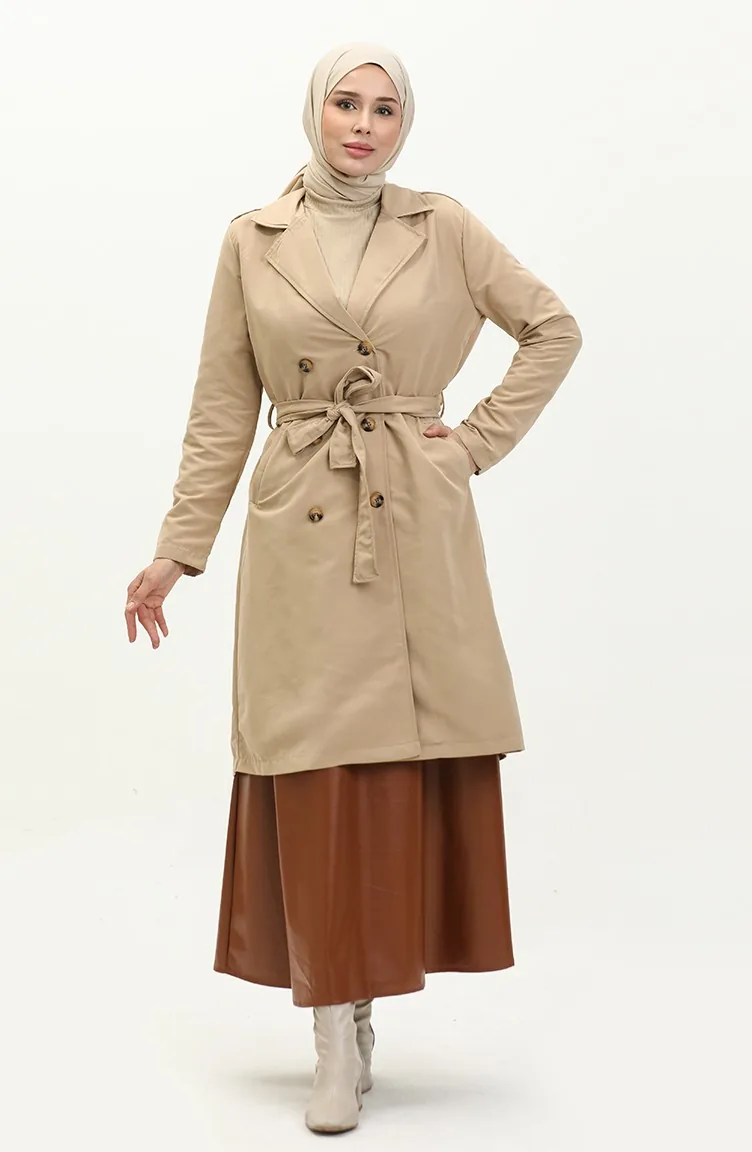 Double-breasted Collar Trench Coat 4435-03 Camel 4435-03