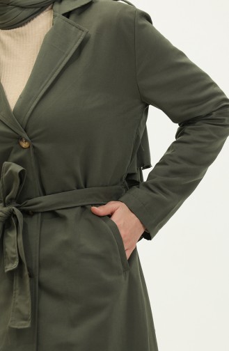 Double-breasted Collar Trench Coat 4435-04 Khaki 4435-04