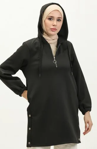 سترة تونيك رياضية 24K9054-01 أسود 24K9054-01