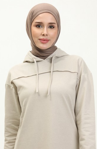 Two Thread Tracksuit Set 3034-07 Beige 3034-07