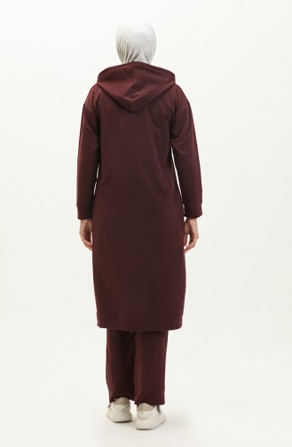 Two Thread Tracksuit Set 3034-14 Plum 3034-14