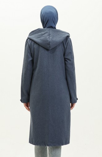 Hooded Seasonal Cape 1691-02 İndigo 1691-02