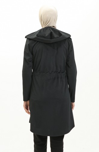 Zippered Velvet Cape 0503-03 Anthracite 0503-03