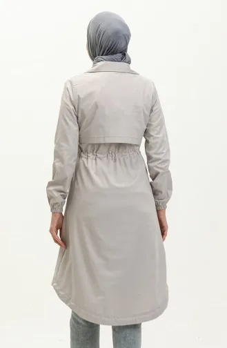 Trench Taille Froncee 61331-03 Gris 61331-03