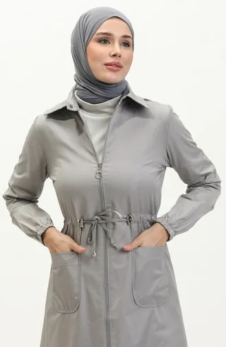Trench Taille Froncee 61351-03 Gris 61351-03