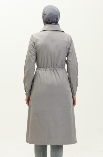 Trench Taille Froncee 61351-03 Gris 61351-03