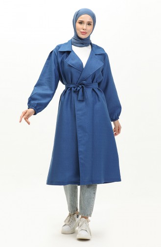 Belted Trench Coat 24k9095-04 Indigo 24K9095-04