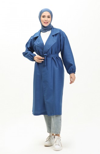 Belted Trench Coat 24k9095-04 Indigo 24K9095-04