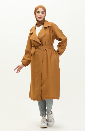 Belted Trench Coat 24k9095-05 Mustard 24K9095-05