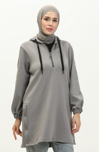 سترة تونيك رياضية  24K9054-03 رمادي 24K9054-03
