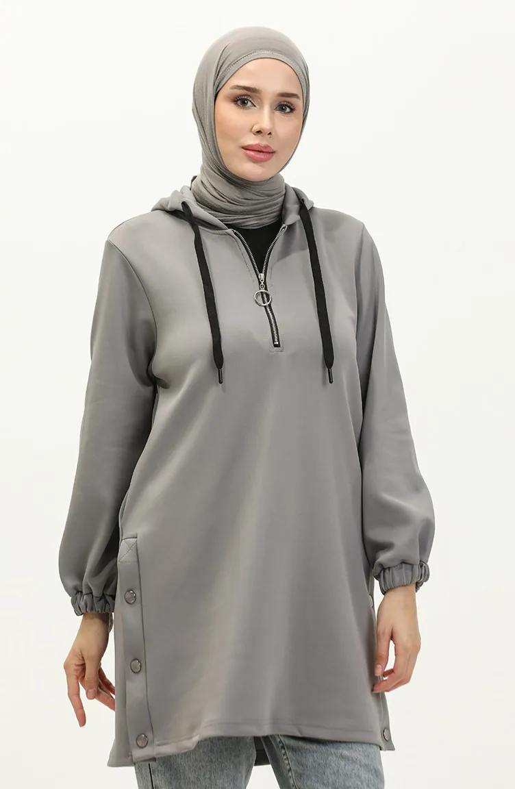 سترة تونيك رياضية  24K9054-03 رمادي 24K9054-03