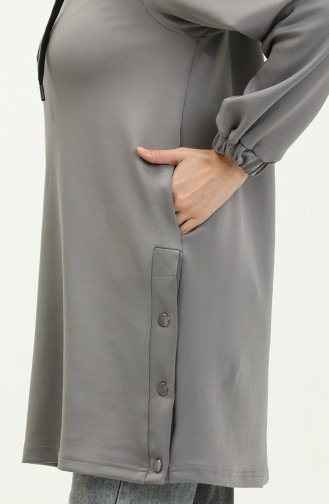 سترة تونيك رياضية  24K9054-03 رمادي 24K9054-03