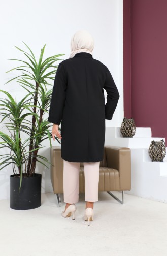 Blazer Buyuk Beden Kadin Ceket Tesettur Giyim Blazer Ceket 8795 Siyah
