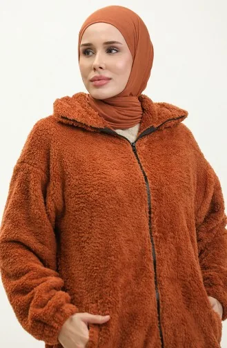 سويت شيرت صوفي بسحاب أويا 248497-04 بني جملي 248497-04