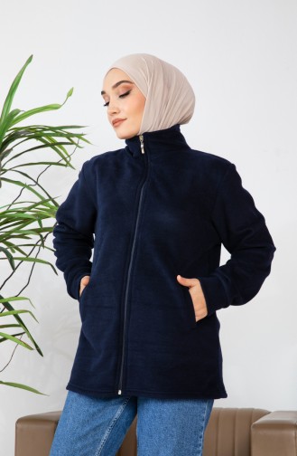 Winterfleecejas 00020-01 Marineblauw 00020-01