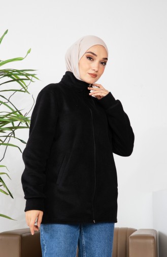 معطف صوف شتوي 00020-02 أسود 00020-02