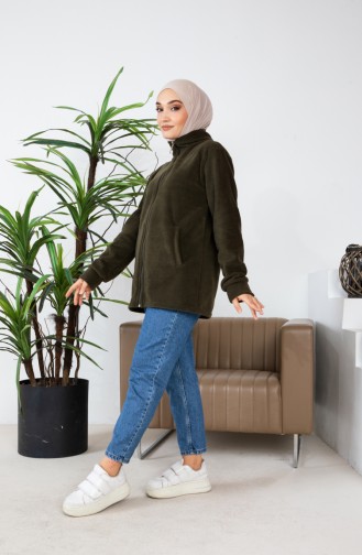 Winterfleecejas 00020-03 Kaki 00020-03
