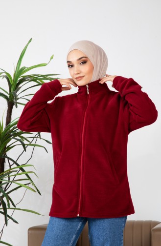 معطف صوف شتوي 00020-04 أحمر غامق 00020-04