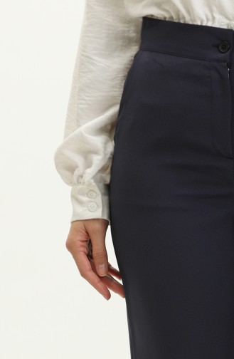 Klassische Hose Mit Taschen 2010-02 Marineblau 2010-02
