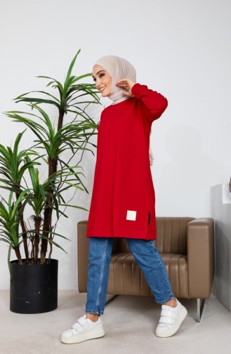 Two Thread Sweatshirt 9090-01 Claret Red 9090-01