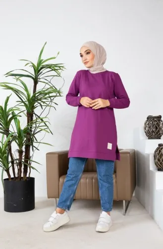 Two Thread Sweatshirt 9090-03 Plum 9090-03