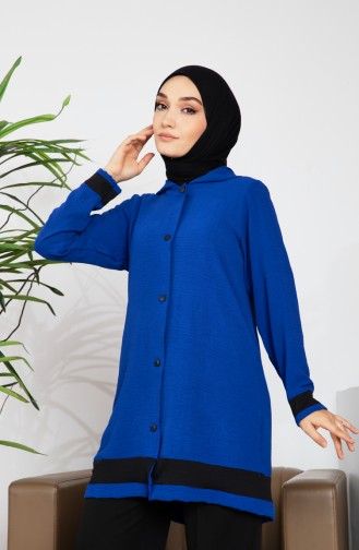 Ensemble Double Blouse Tunique A Capuche Tissu 9115-01 Saks 9115-01