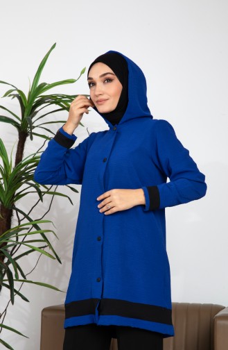 Ensemble Double Blouse Tunique A Capuche Tissu 9115-01 Saks 9115-01