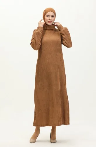 Robe Droite 0196-01 Café Au Lait 0196-01