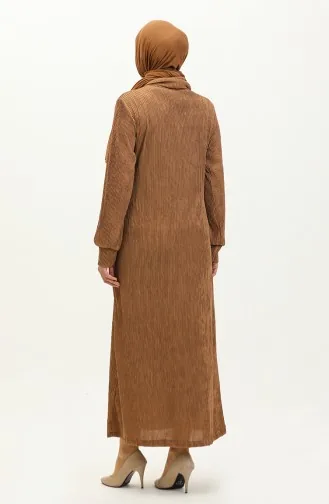 Robe Droite 0196-01 Café Au Lait 0196-01