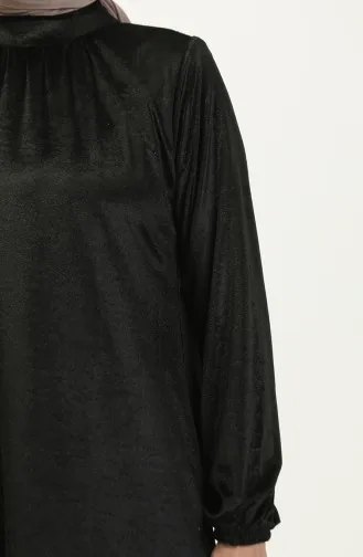 فستان مخمل 0197A-01 أسود 0197A-01