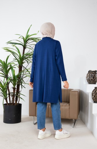 Lycra-Tunika Aus Gekämmter Baumwolle 9081-01 Marineblau 9081-01