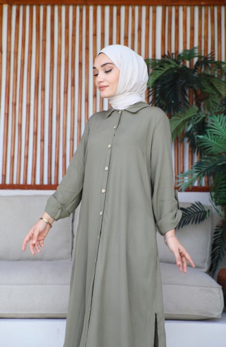 Viscose Tunic 2018A-02 Khaki Green 2018A-02