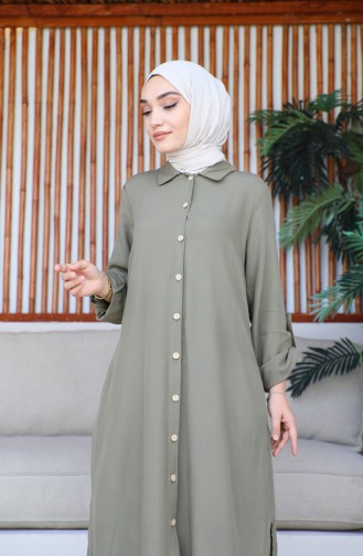 Viscose Tunic 2018A-02 Khaki Green 2018A-02