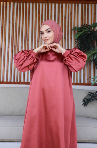 Balloon Sleeve Satin Dress 0193-03 Tile 0193-03