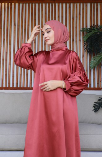 Balloon Sleeve Satin Dress 0193-03 Tile 0193-03