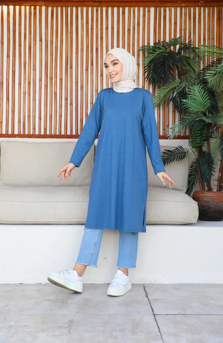 Tunique Lycra Coton Peigné 9081-02 Indigo 9081-02