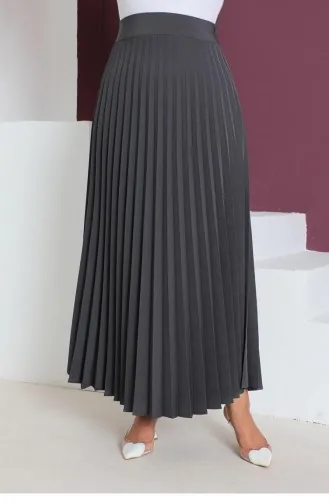 Pleated Skirt Gray 5054NRS.GRI