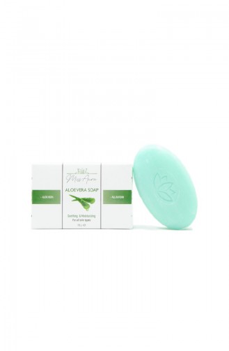 Aloe Vera Soap – Soothing & Moisturizing All Skin Types 115 Gr 1003-01 White 1003-01