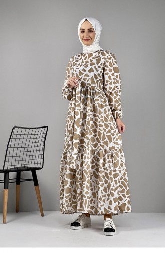 Patterned Dress Mink 0252SGS.VZN