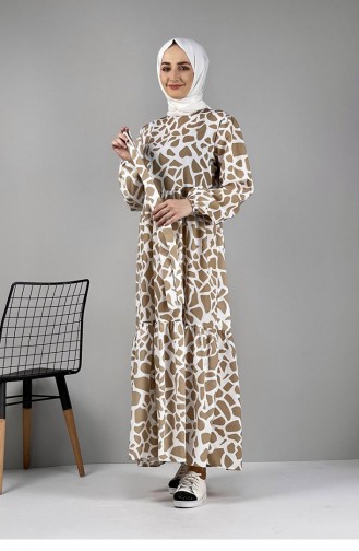 Patterned Dress Mink 0252SGS.VZN