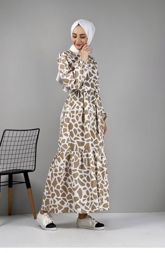 Patterned Dress Mink 0252SGS.VZN