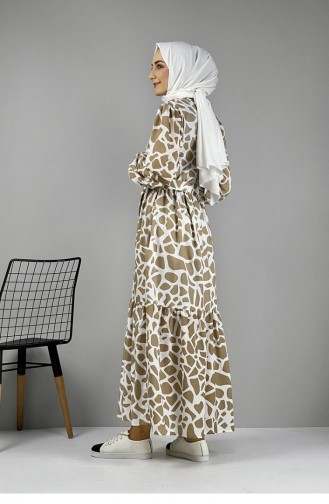 Patterned Dress Mink 0252SGS.VZN