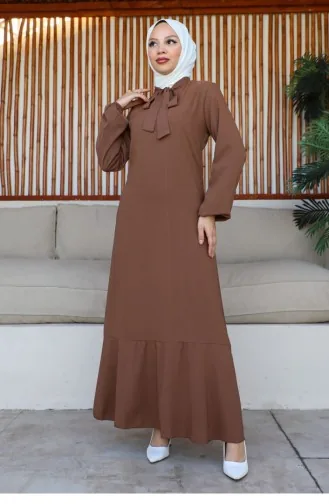 Hijab-Modellkleid Braun 0294SGS.KHV