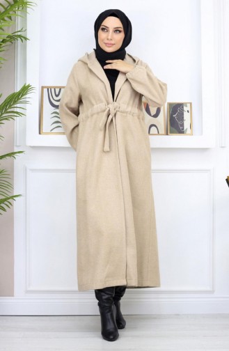 Manteau Kachet Noué Sur Le Devant Beige 19169 14962