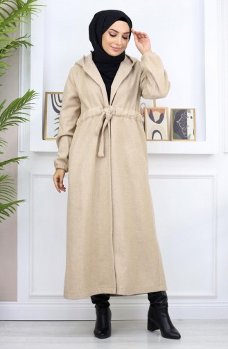 Manteau Kachet Noué Sur Le Devant Beige 19169 14962