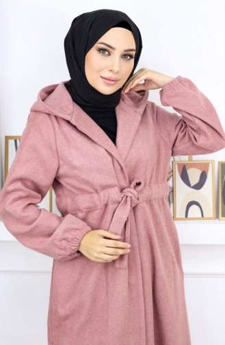 Front Tie Kachet Coat Dusty Rose 19169 14963