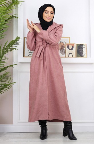 Front Tie Kachet Coat Dusty Rose 19169 14963