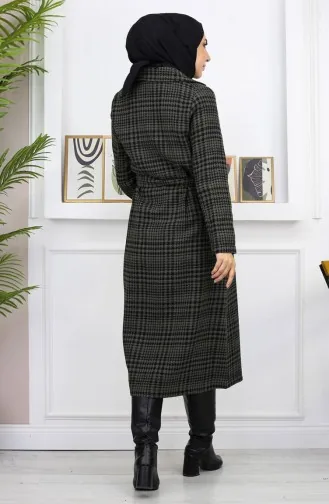 Manteau à Carreaux Şanel Kaşe Kaki 19137 14950