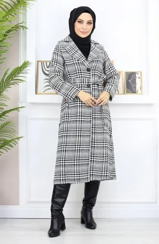 Manteau à Carreaux Şanel Kaşe Noir 19137 14953